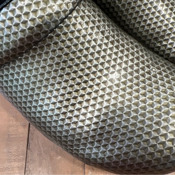 Dansko Womens Professional Clog Leather EU 41 US 10 Metallic Geometric Comfort - Picture 2 of 12